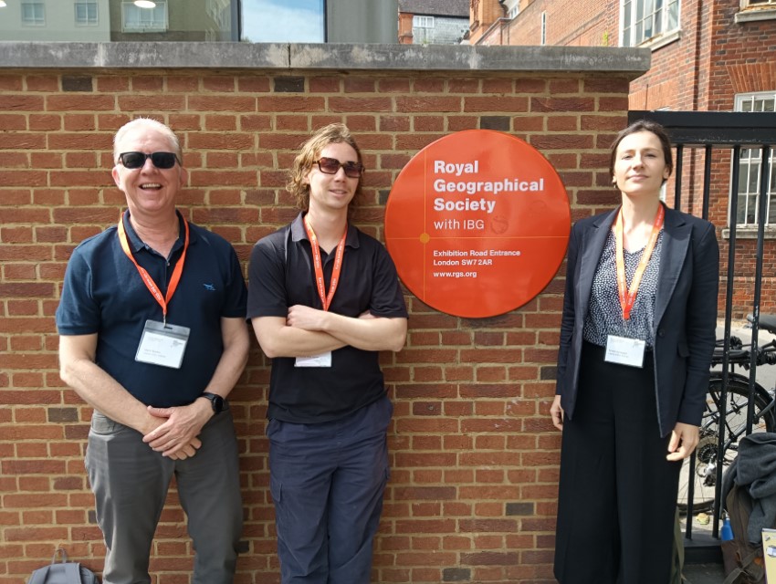 Marty, Sam, and Kirsten in London